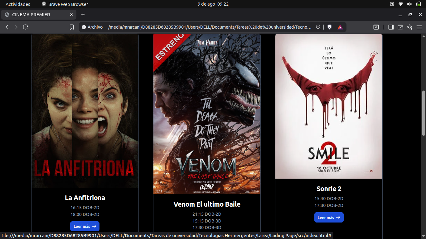 Cinema Landing Page-0